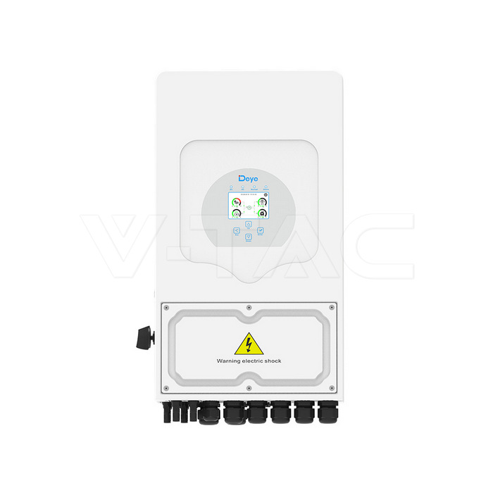 Invertor Deye 6kW Monofazat Hibrid SUN-6K-SG03LP1-EU 10 ani Garantie, Display LCD, Intrare pentru Generator 1 Invertor Deye 6kW Monofazat Hibrid SUN-6K-SG03LP1-EU 10 ani Garantie, Display LCD, Intrare pentru Generator