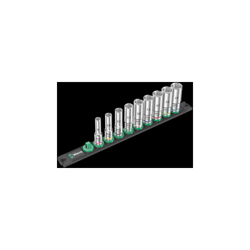 Set magnetic Socket Rail B Deep 1, cu prindere de 3/8&quot; - 9 piese