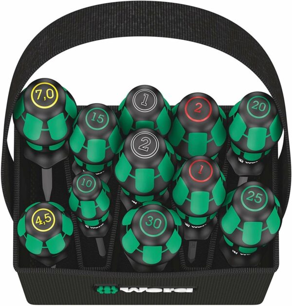 Set surubelnite WERA, 11 bucati, Kraftform 2GO-300
