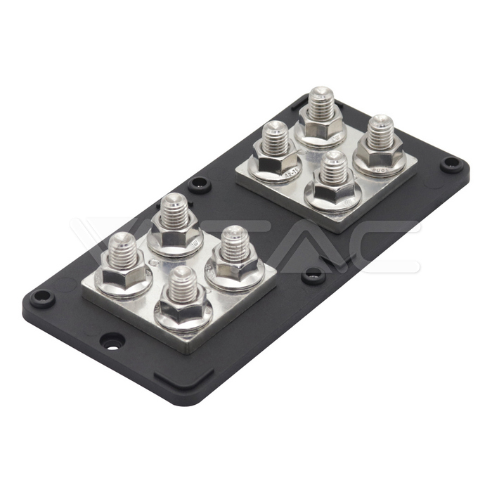 BusBar 400A V-TAC Rosu+Negru M10*4 pentru paralelizare acumulatori fotovoltaici 19 BusBar 400A V-TAC Rosu+Negru M10*4 pentru paralelizare acumulatori fotovoltaici - imagine 19