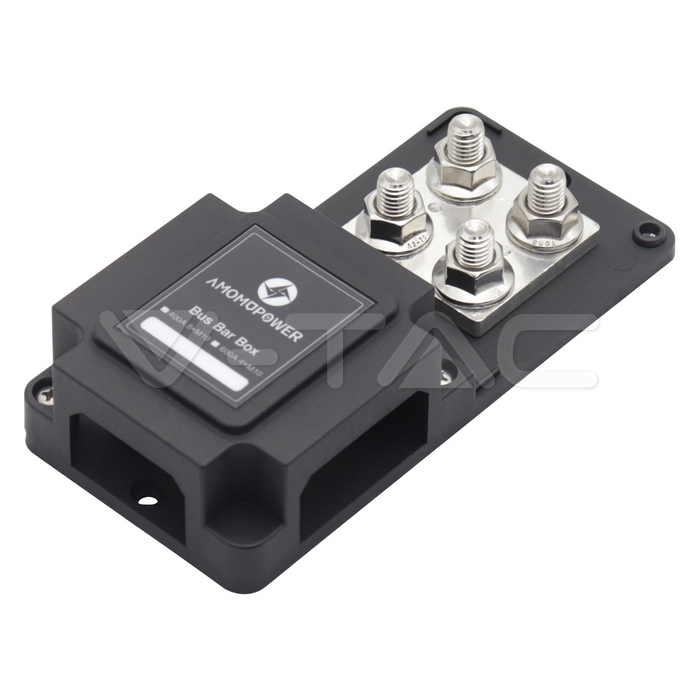 BusBar 400A V-TAC Rosu+Negru M10*4 pentru paralelizare acumulatori fotovoltaici 18 BusBar 400A V-TAC Rosu+Negru M10*4 pentru paralelizare acumulatori fotovoltaici - imagine 18