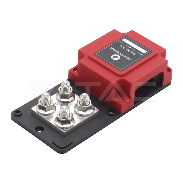 BusBar 400A V-TAC Rosu+Negru M10*4 pentru paralelizare acumulatori fotovoltaici 8 BusBar 400A V-TAC Rosu+Negru M10*4 pentru paralelizare acumulatori fotovoltaici - imagine 8