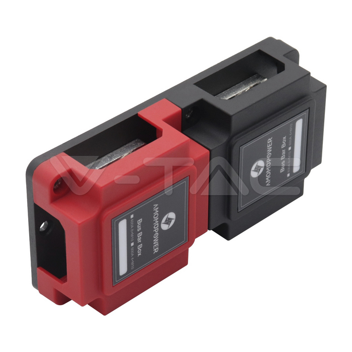 BusBar 400A V-TAC Rosu+Negru M10*4 pentru paralelizare acumulatori fotovoltaici 6 BusBar 400A V-TAC Rosu+Negru M10*4 pentru paralelizare acumulatori fotovoltaici - imagine 6