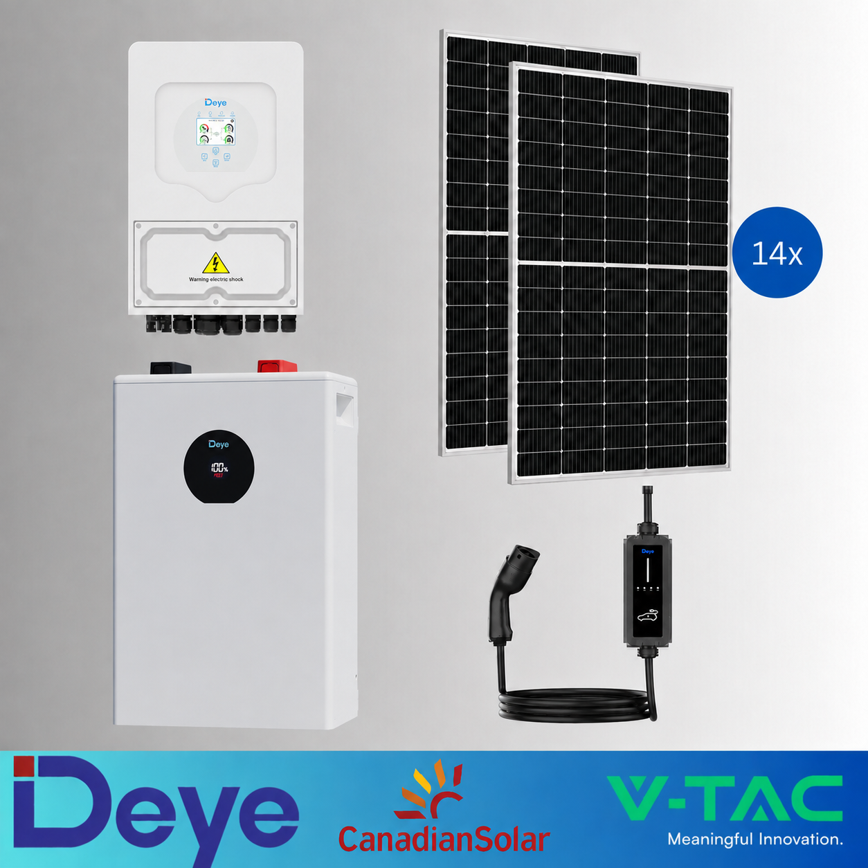 KIT FOTOVOLTAIC 6kW MONOFAZAT HIBRID DEYE SUN-6K-SG05LP1-EU + Acumulator DEYE 16kWh LiFePO4 IP21+Panouri Canadian Solar 460W (14 panouri) + Stație Încărcare Masini Electrice 400V, 22ackW, Reglabila, DEYE 1 KIT FOTOVOLTAIC 6kW MONOFAZAT HIBRID DEYE SUN-6K-SG05LP1-EU + Acumulator DEYE 16kWh LiFePO4 IP21+Panouri Canadian Solar 460W (14 panouri) + Stație Încărcare Masini Electrice 400V, 22ackW, Reglabila, DEYE