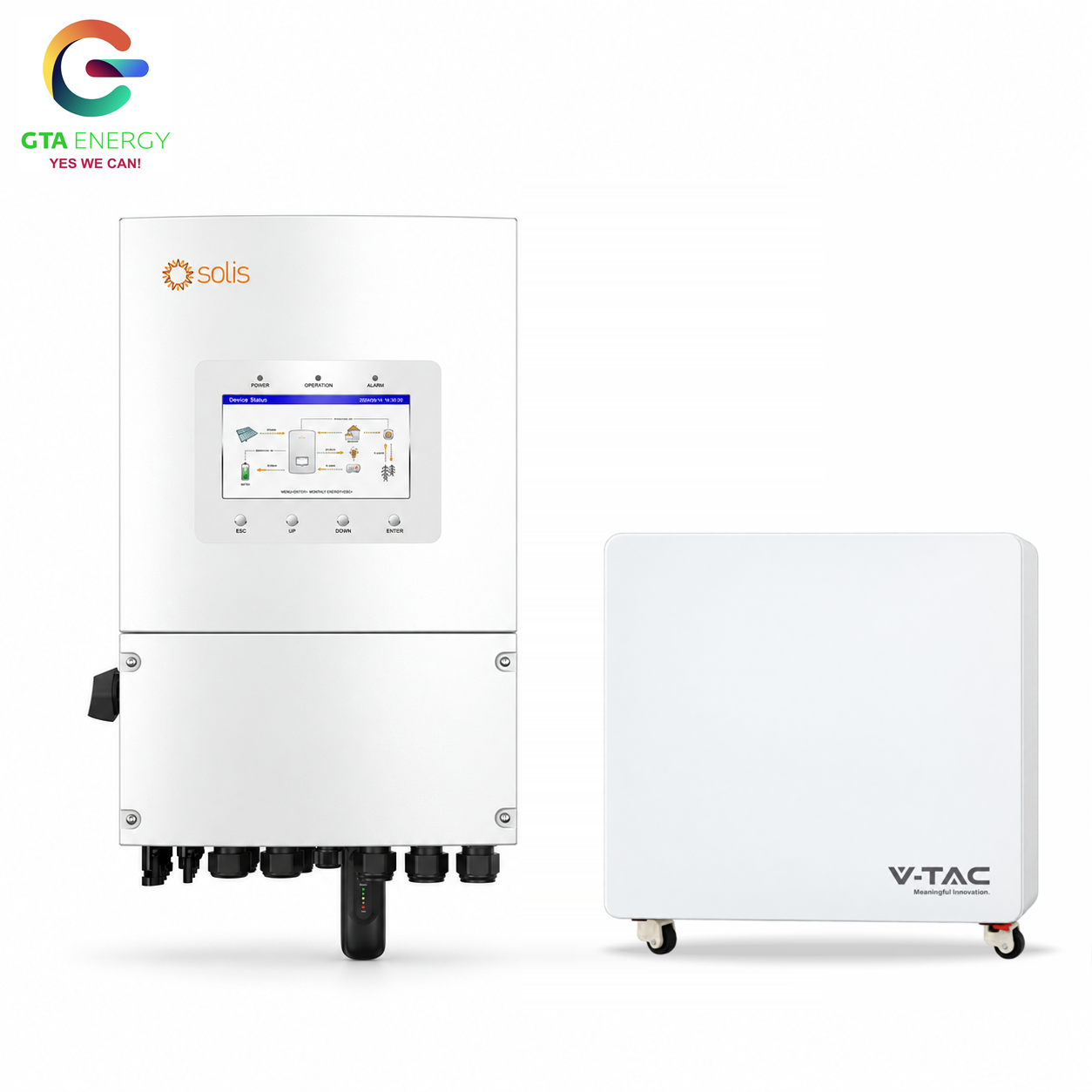 KIT Invertor Solis S6-EH1P6K-L-PLUS + Baterie V-TAC VT-48290 16,07 kWh LiFePO4 1 KIT Invertor Solis S6-EH1P6K-L-PLUS + Baterie V-TAC VT-48290 16,07 kWh LiFePO4