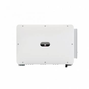 Dispozitivul dreptunghiular alb raționalizat este echipat cu un afișaj central, reluând designul avansat al invertorului de ultimă generație SUN2000-100KTL-M2 de la Huawei.